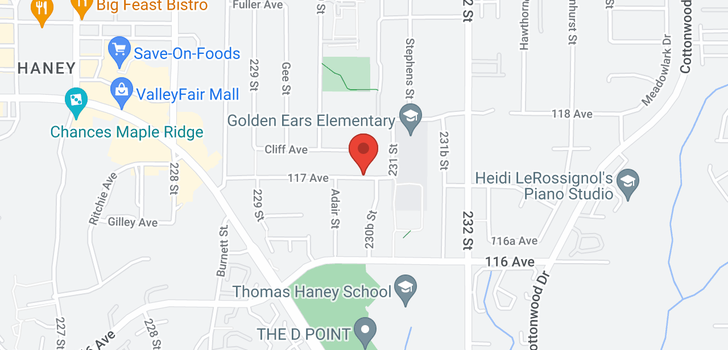 map of 23083 117 AVENUE